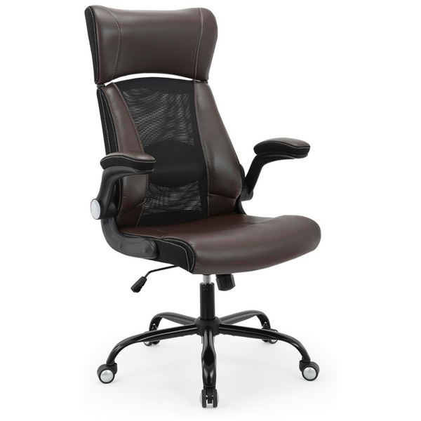 SOERGO Ergonomic Faux PU Leather Executive Home Office Chair