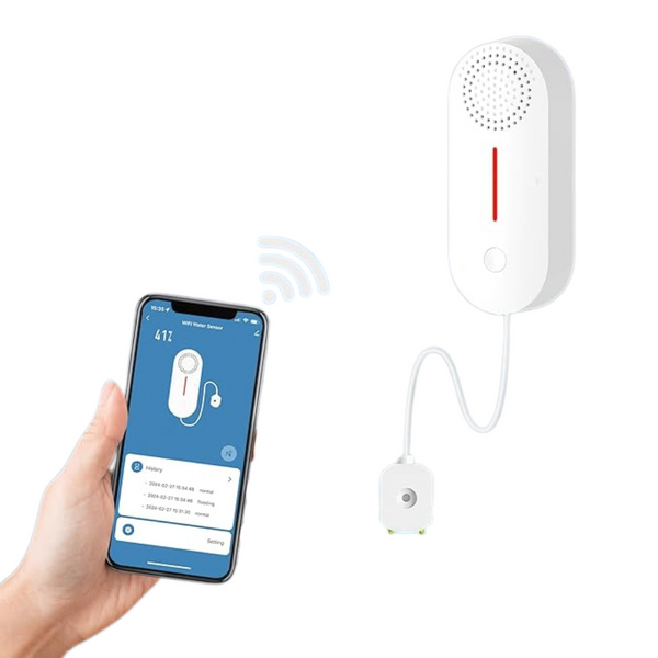 Pilsamas Battery Powered WiFi Water Leak Sensor