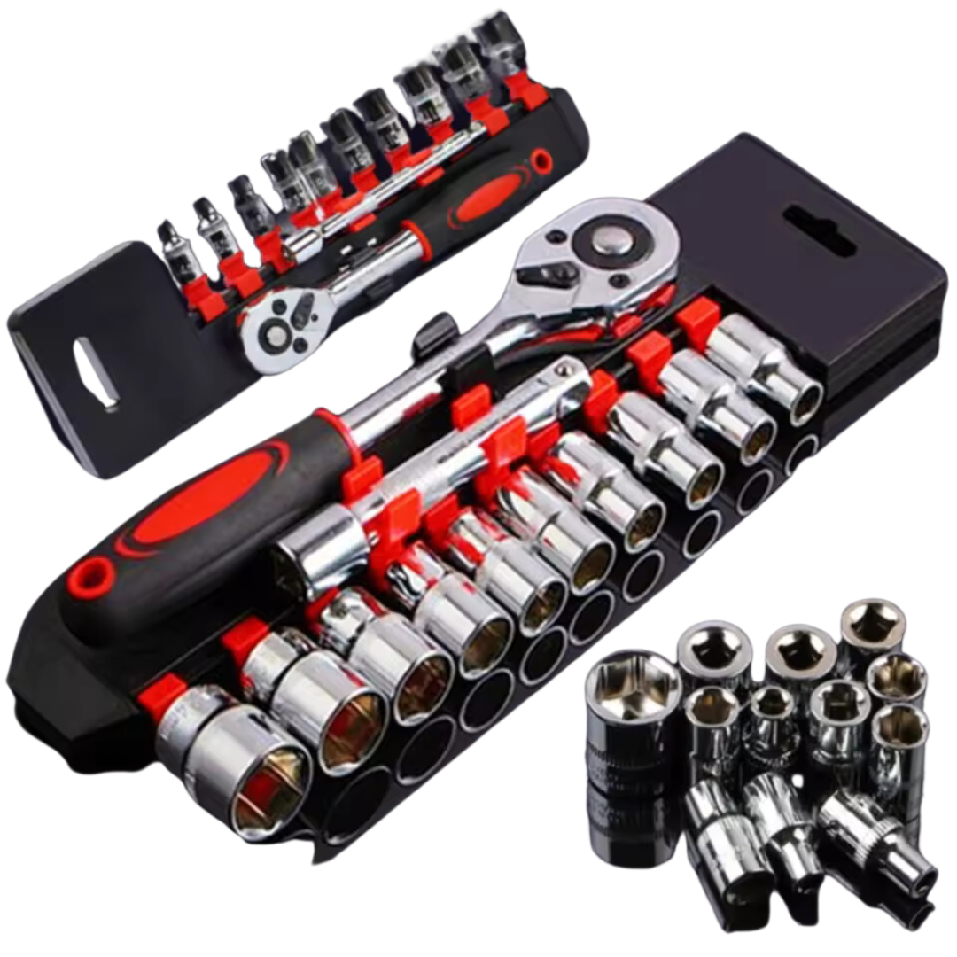 12-Piece Wrench Socket Set