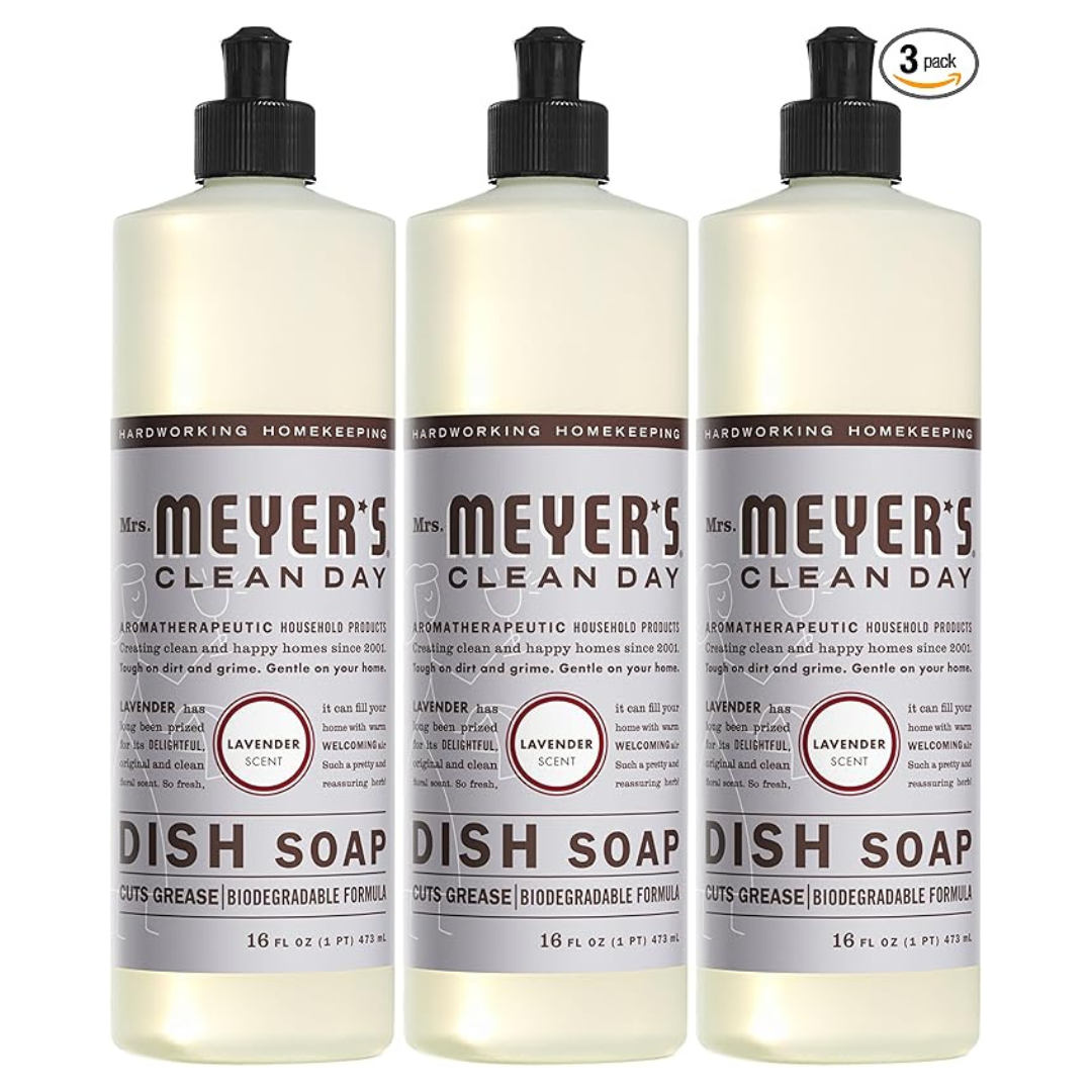 3-Count Mrs. Meyer's Clean Day Lavender Liquid Dish Soap (16 Fl Oz)