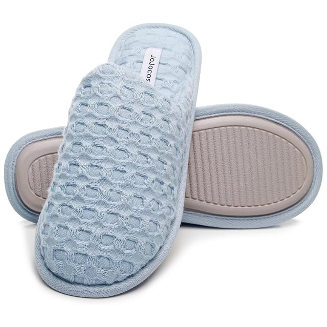 Women's Pure Cotton Simple Scuff Slippers