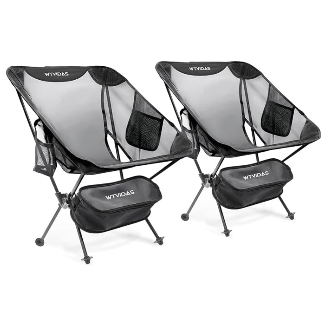 2 Pack Ultralight Camping Beach Chairs