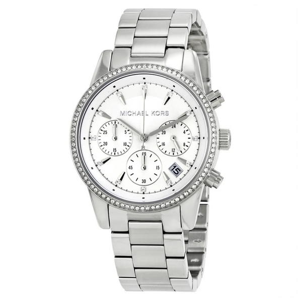 Michael Kors MK6428 Women's Ritz Silver-Tone Watch