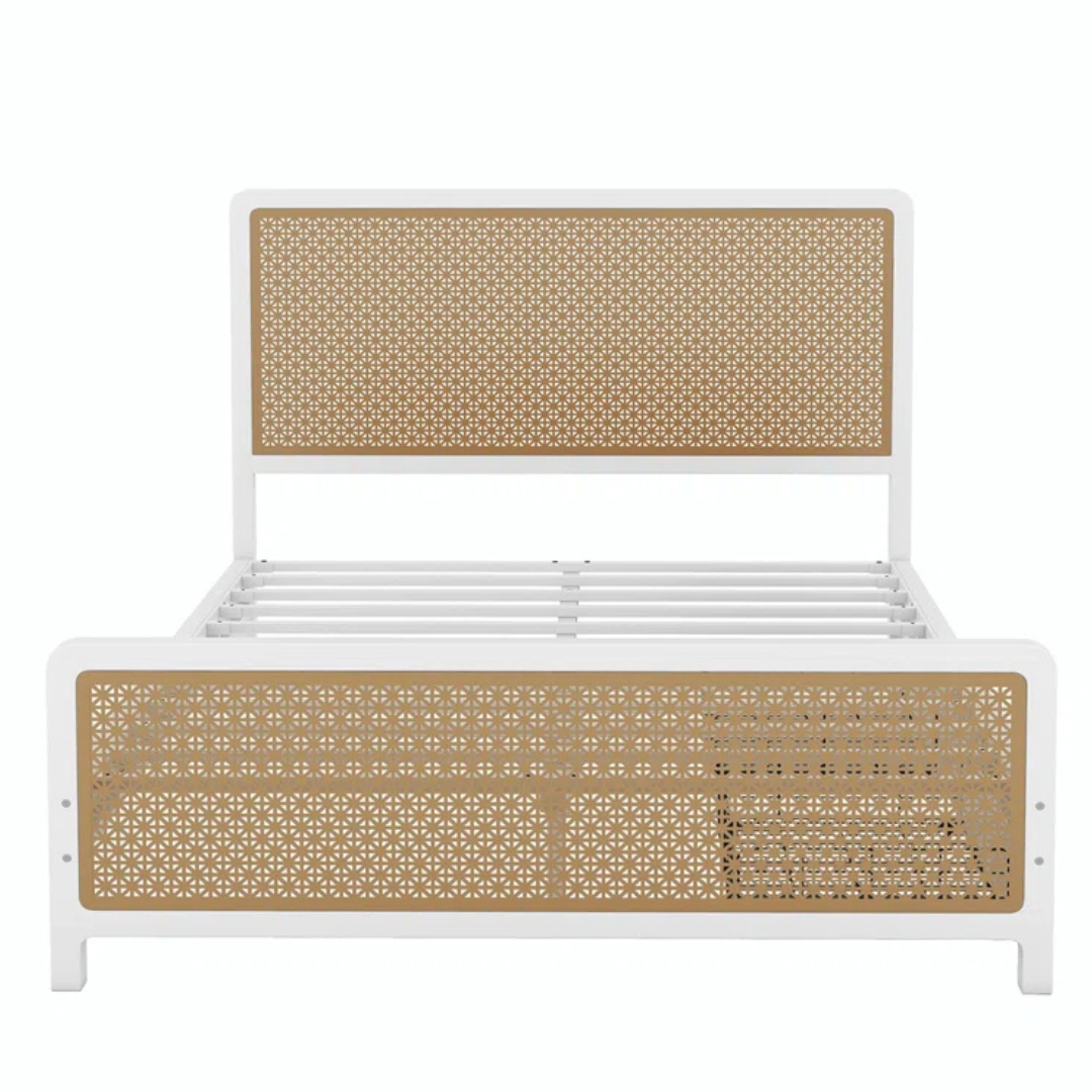 Latitude Run Queen Azeem Metal Platform Storage Bed