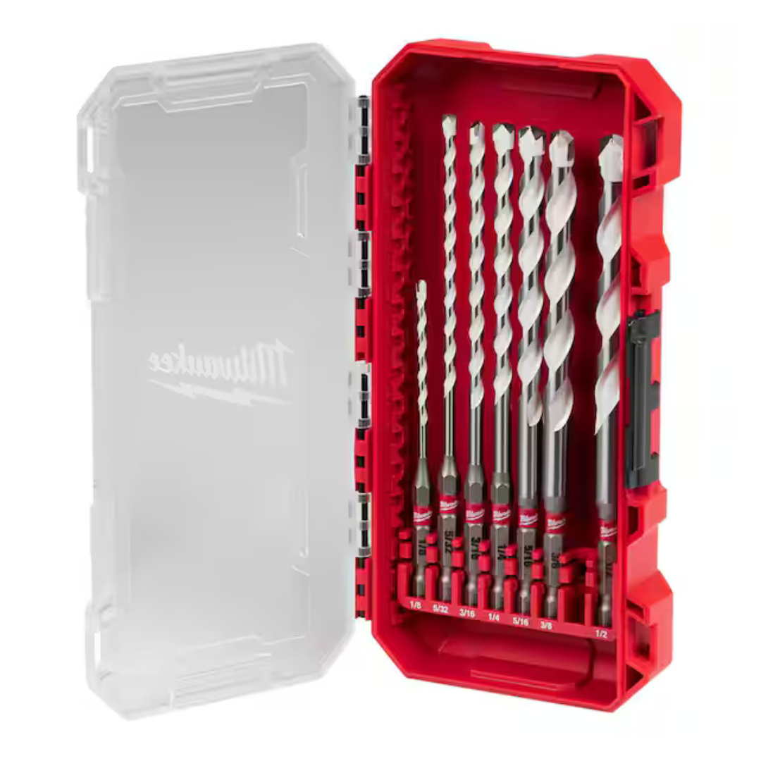 Milwaukee SHOCKWAVE Carbide Multi-Material Drill Bit Set (7-Piece)