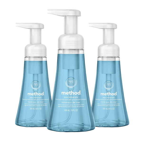 3-Pack 10 Fl Oz Method Sea Minerals Foaming Hand Wash