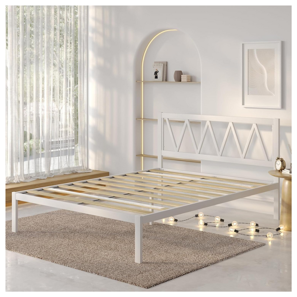 Novilla Queen Metal Platform Bed Frame With Headboard