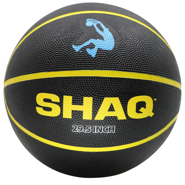 SHAQ Official Sized Basketball (29.5", Black And Yellow)