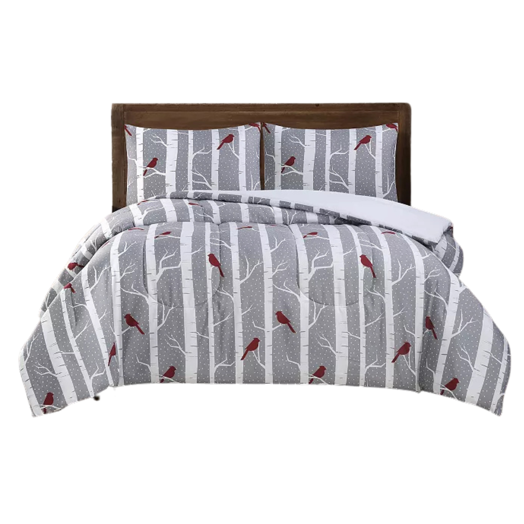 Hudson & Main Wintertime Print Comforter Set With Shams