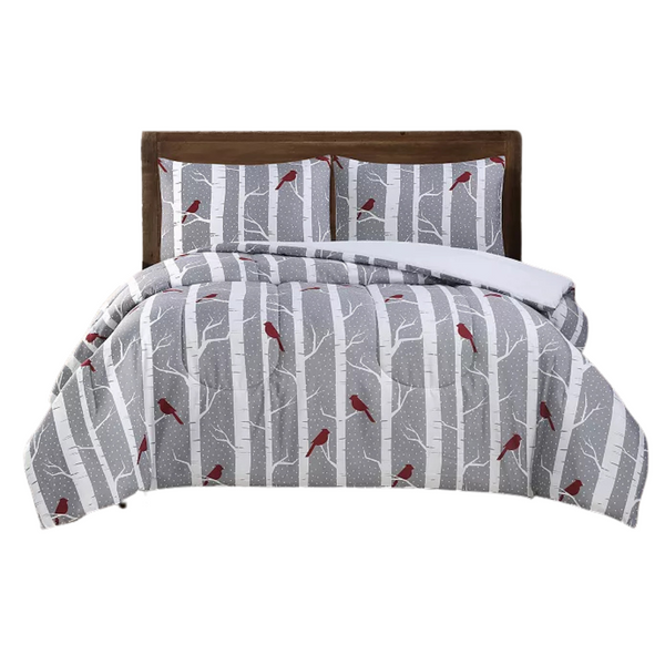 Hudson & Main Wintertime Print Comforter Set With Shams