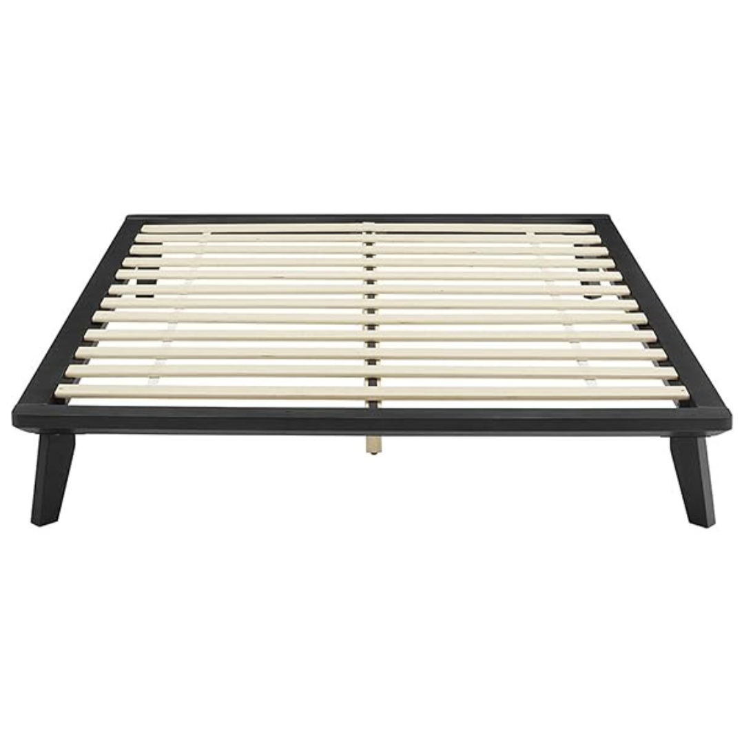 DeCoro Queen Size Metro Wood Platform Bed (Black)