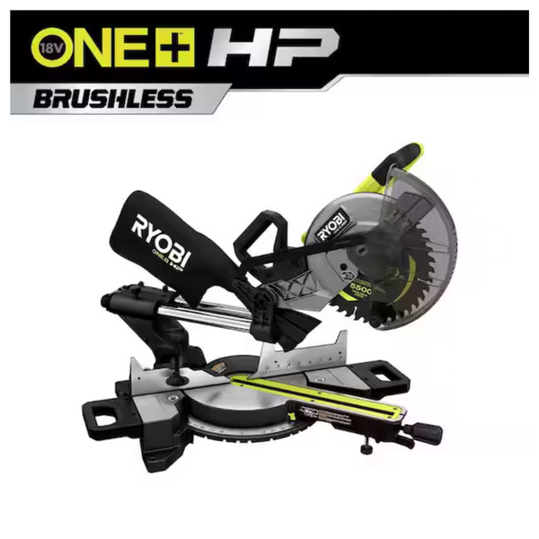 RYOBI ONE+ HP 18V Brushless Cordless 10 in. Sliding Compound Miter Saw