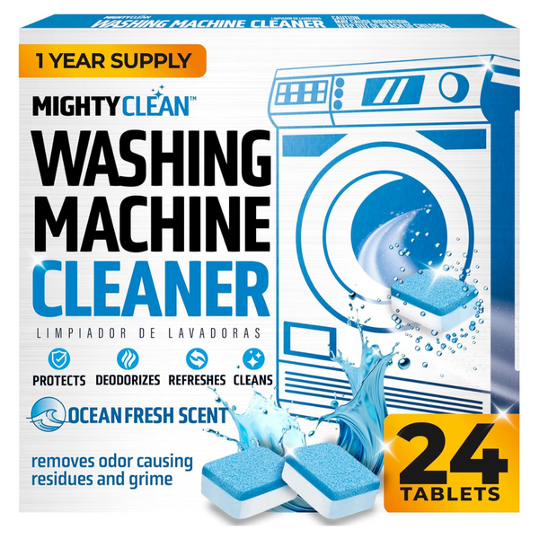 24-Pack Mighty Clean Septic Safe Washing Machine Cleaning Tablets