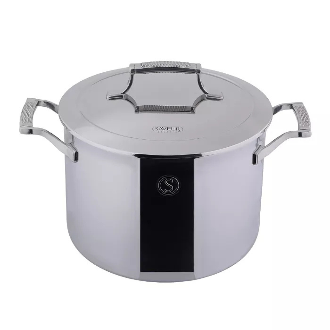 Saveur Selects Voyage Series Tri-ply Stainless Steel 8-Quart Stock Pot