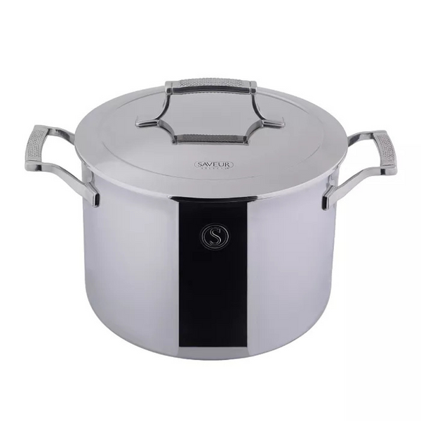 Saveur Selects Voyage Series Tri-ply Stainless Steel 8-Quart Stock Pot