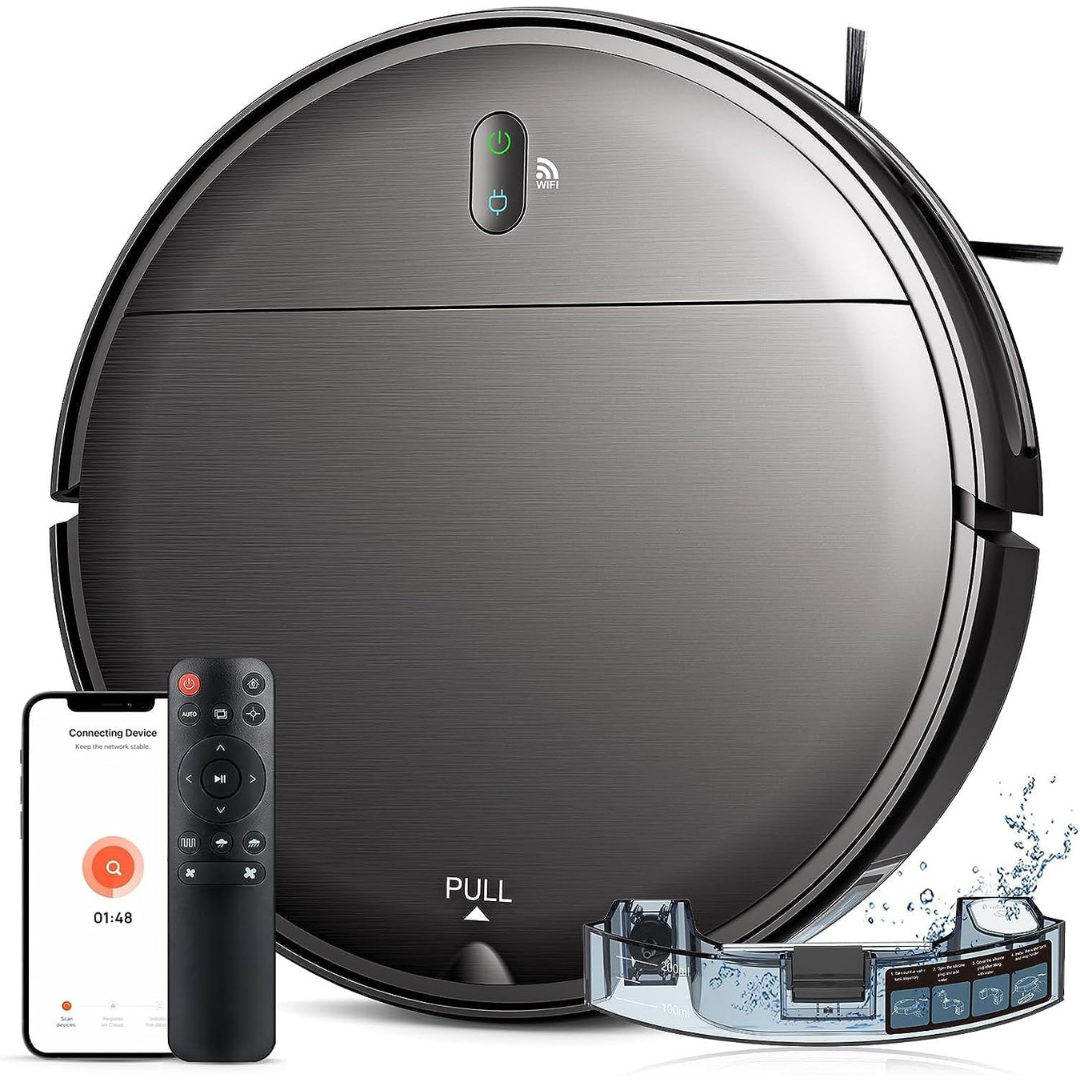 MAMNV 2-in-1 Self-Charging Slim Robotic Vacuum and Mop Combo