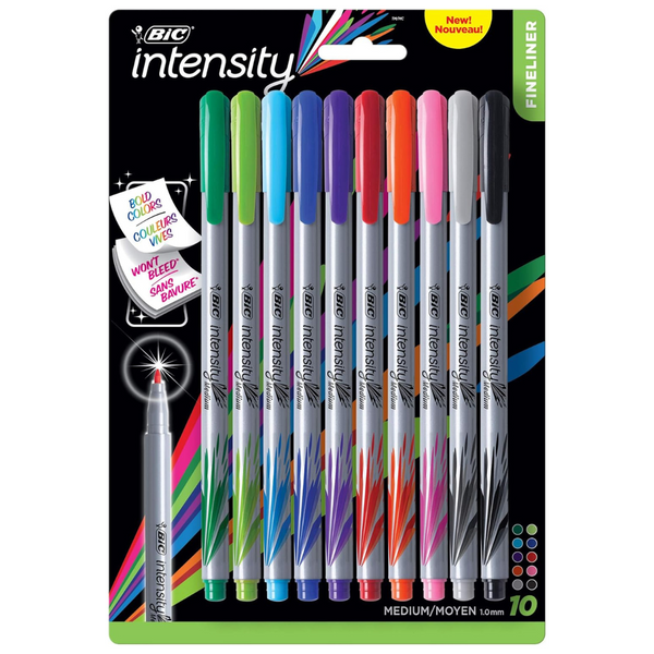 10-Count BIC Intensity Fineliner Marker Pen