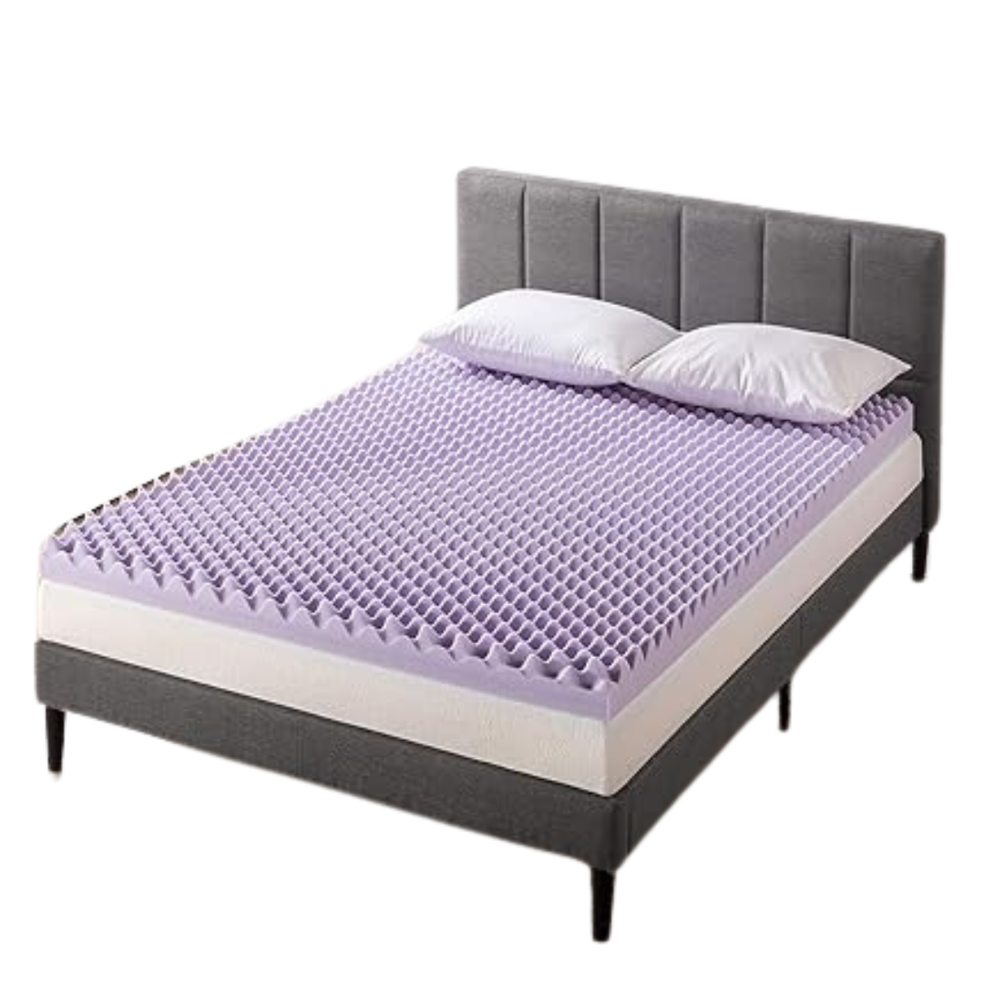 Best Price Mattress 4'' Egg Crate Memory Foam Mattress Topper