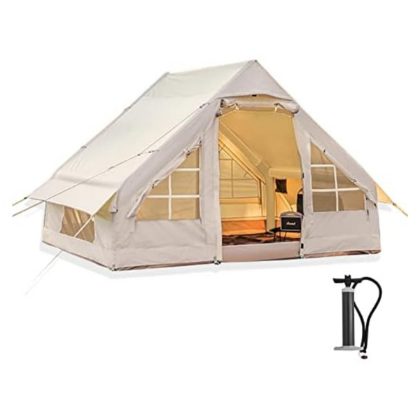 Waterproof Windproof Outdoor Inflatable Camping Tent With Pump