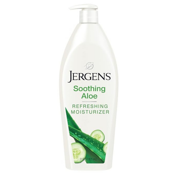 Jergens Soothing Aloe Vera Body and Hand Moisturizer Lotion, 21 Oz