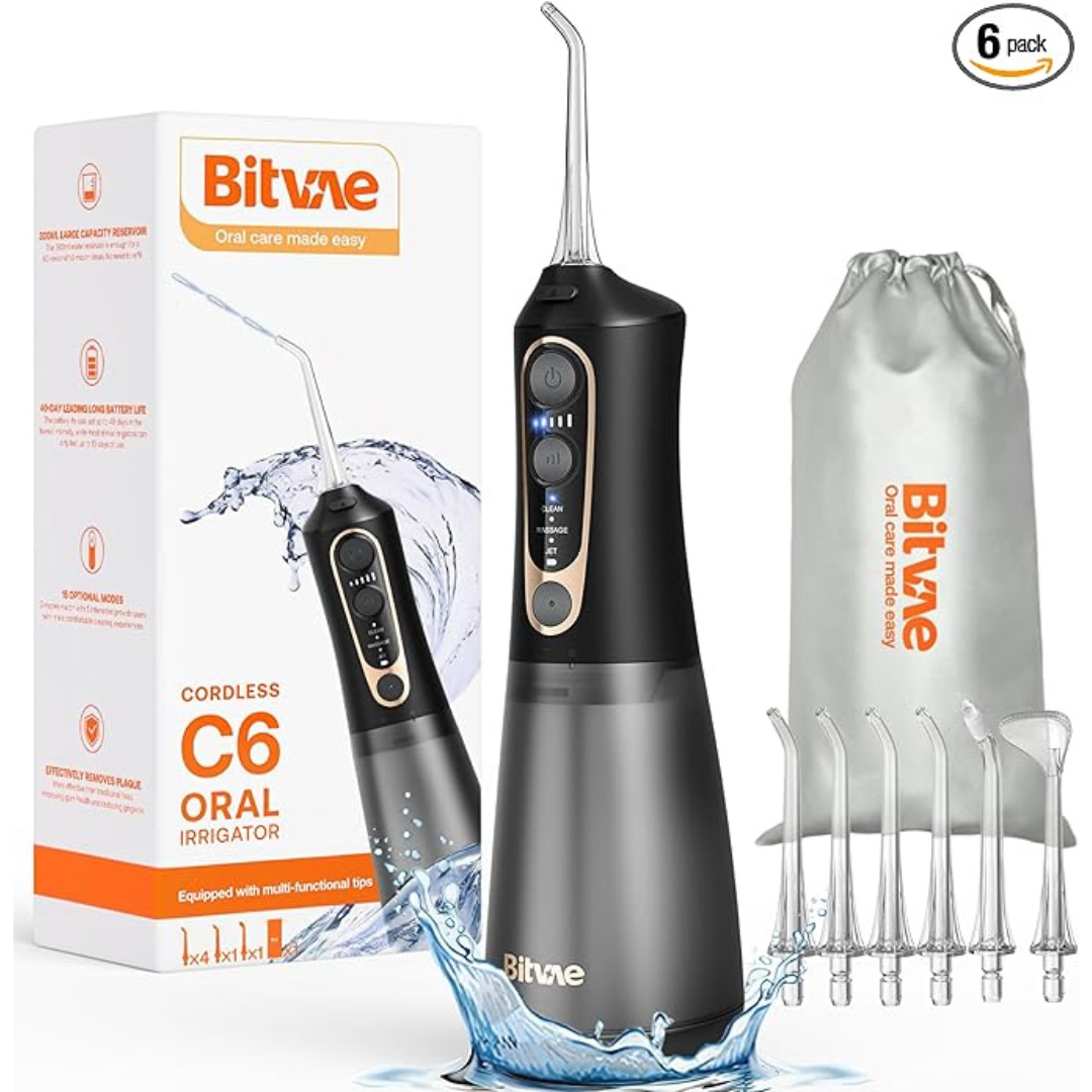 300ML Bitvae C6 Water Dental Flosser Pick (Black)