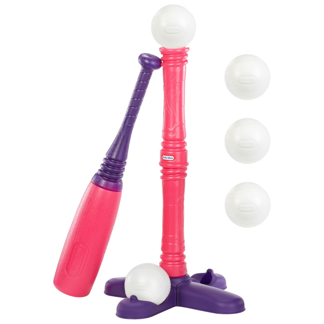 Little Tikes T-Ball Set, Pink, 5 Balls