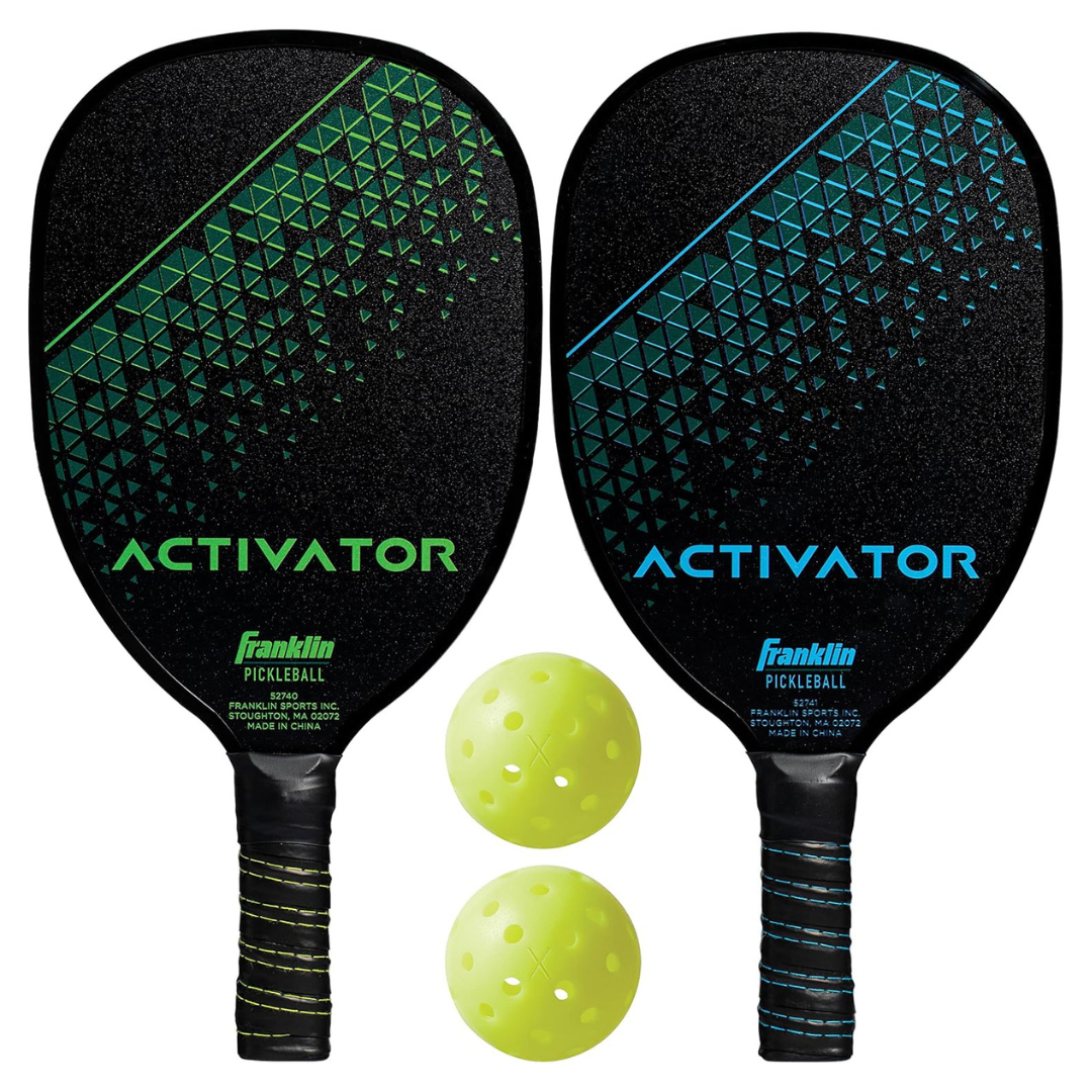 Franklin Sports Pickleball Paddle And Ball Set – Wooden Pickleball Rackets + Pickleballs – Activator