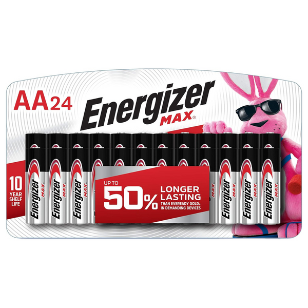 24-Count Energizer Max AA Alkaline Batteries