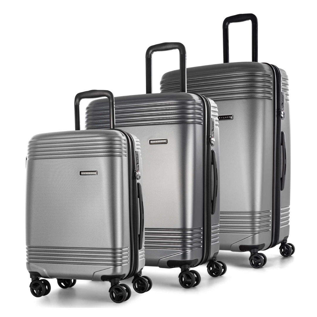 Bugatti Nashville Collection 3-Piece Hard Shell Luggage Set (3 Colors)