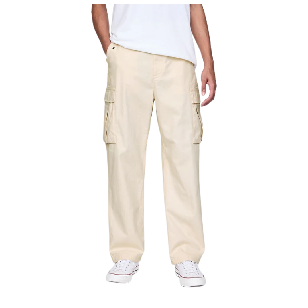 Gap Men's Herringbone Utility Cargo Pants (Natural)