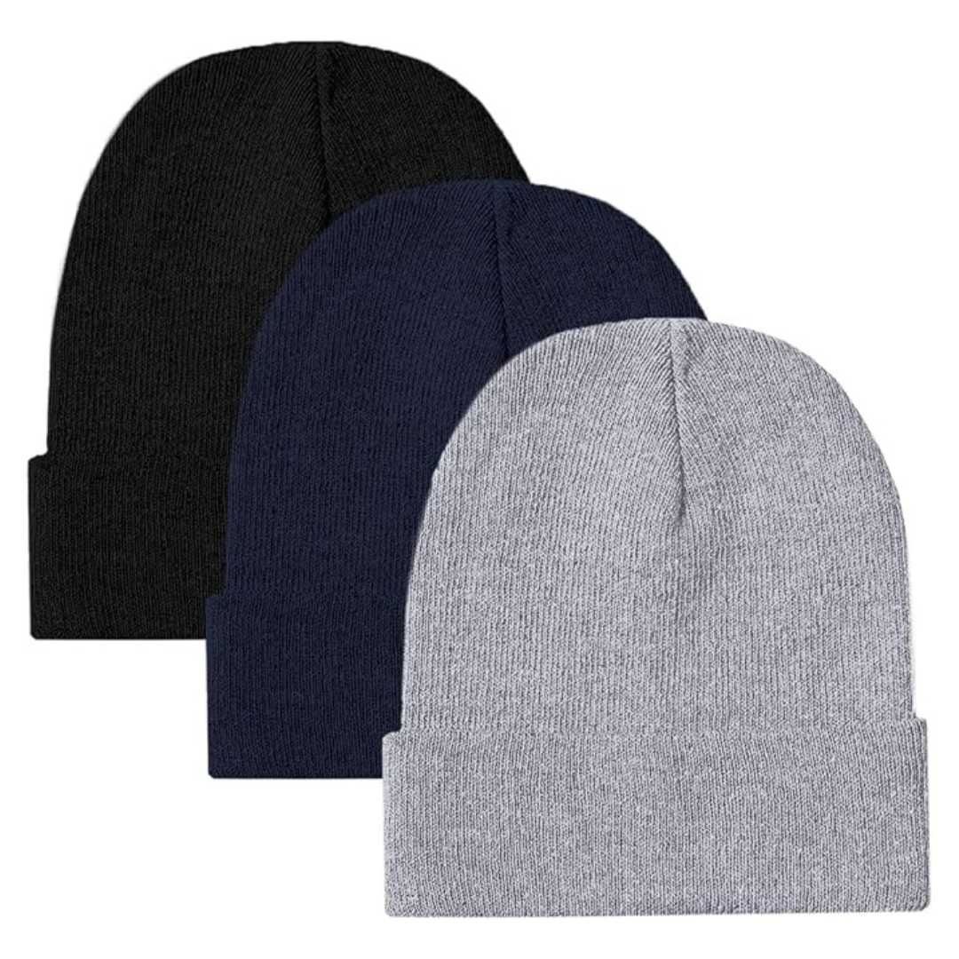 3-Pack Ultra Performance Skull Cap Winter Hats (Various)