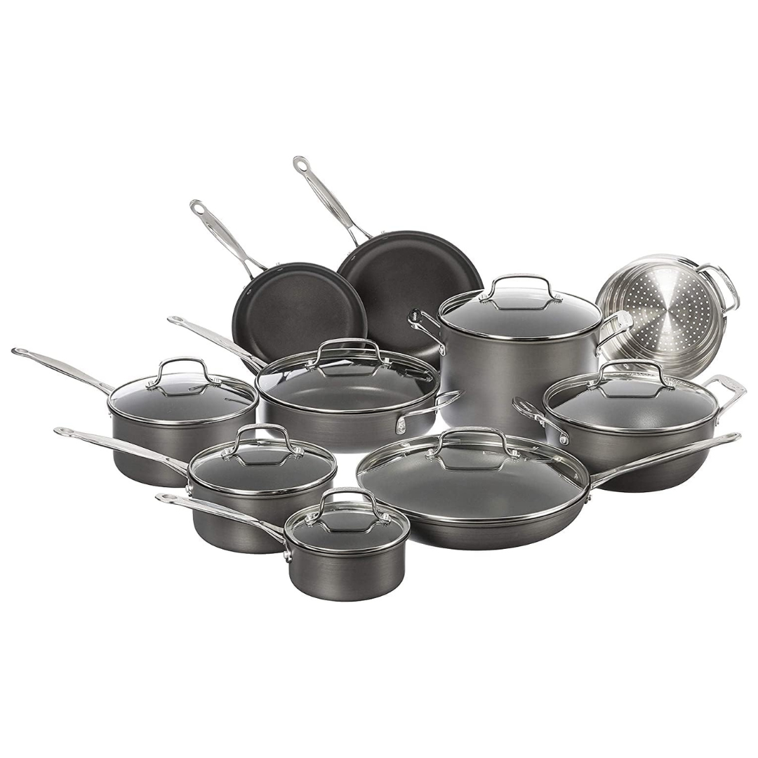 34-Piece Cuisinart Chef's Classic Nonstick Hard Anodized Cookware Set