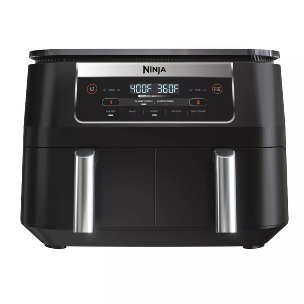 Ninja DZ090 Foodi 6 Quart 5-In-1 DualZone 2-Basket Air Fryer