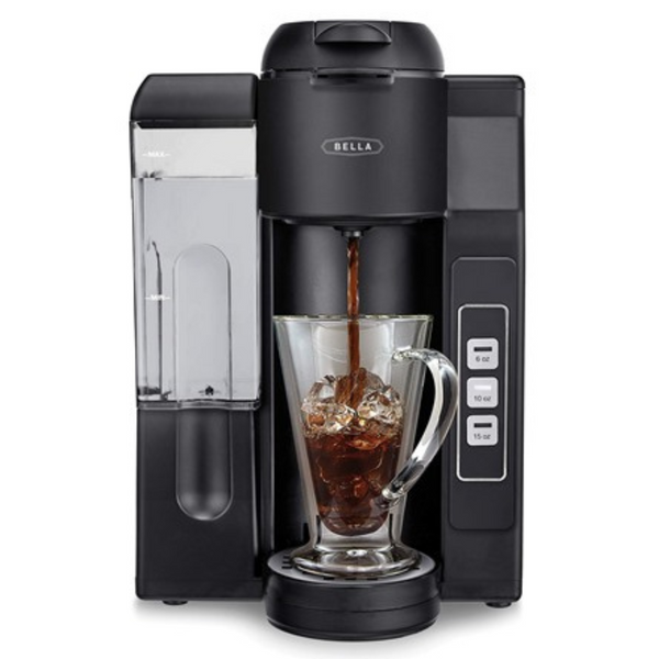 BELLA Single Serve Dual Brew K-Cup Pod Or Ground Coffee Brewer