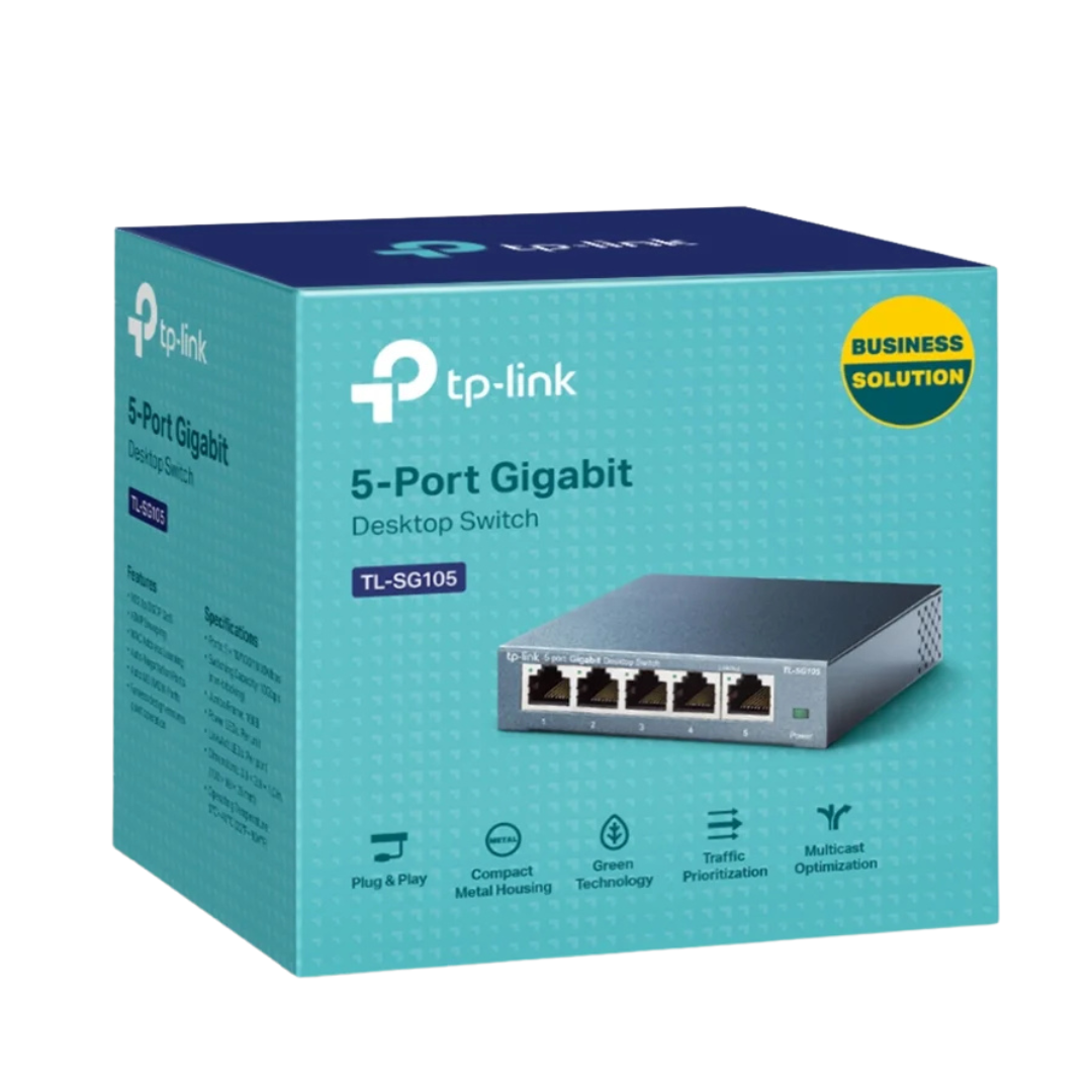 TP-Link TL-SG105 5-Port Gigabit Unmanaged Desktop Switch