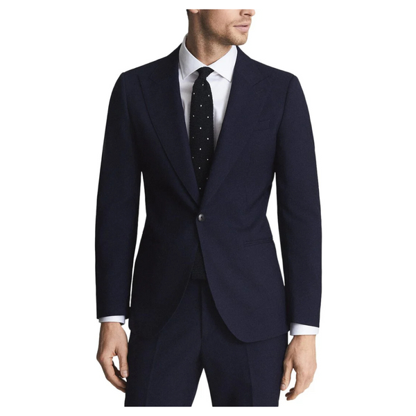 REISS Men's Bold Solid Slim Fit Suit Jacket (Blue)