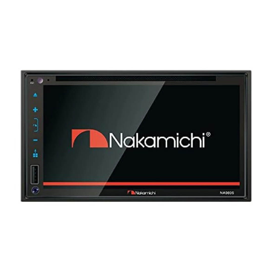 Nakamichi NA6605 6.8" Touch Double-DIN DVD Receiver W/Apple CarPlay & Android Auto