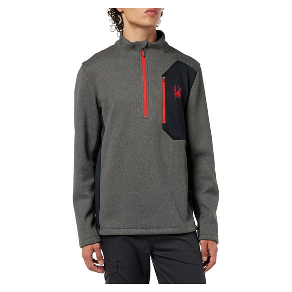 Spyder Men's Bandit Zip Fleece Ski Base Layer Jacket