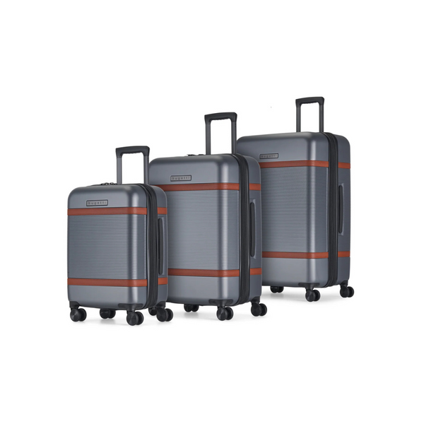 3-Piece Bugatti Wellington Expandable Spinner Hardside Suitcase Set