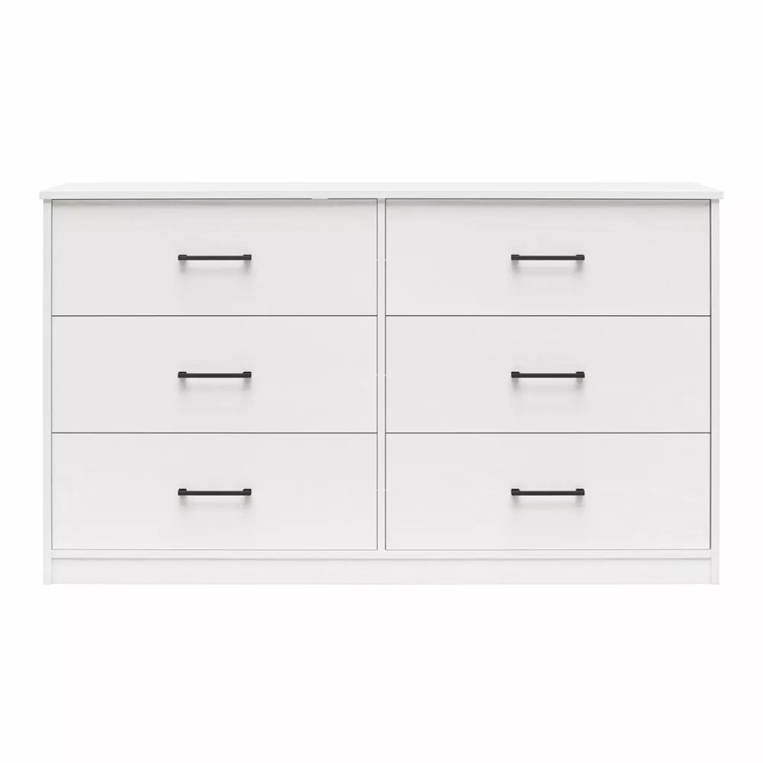 Ameriwood Home BrEZ Build Pearce Wide 6 Drawer Dresser