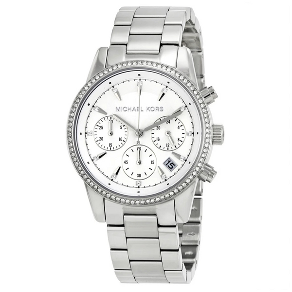 Michael Kors MK6428 Women's Ritz Silver-Tone Watch