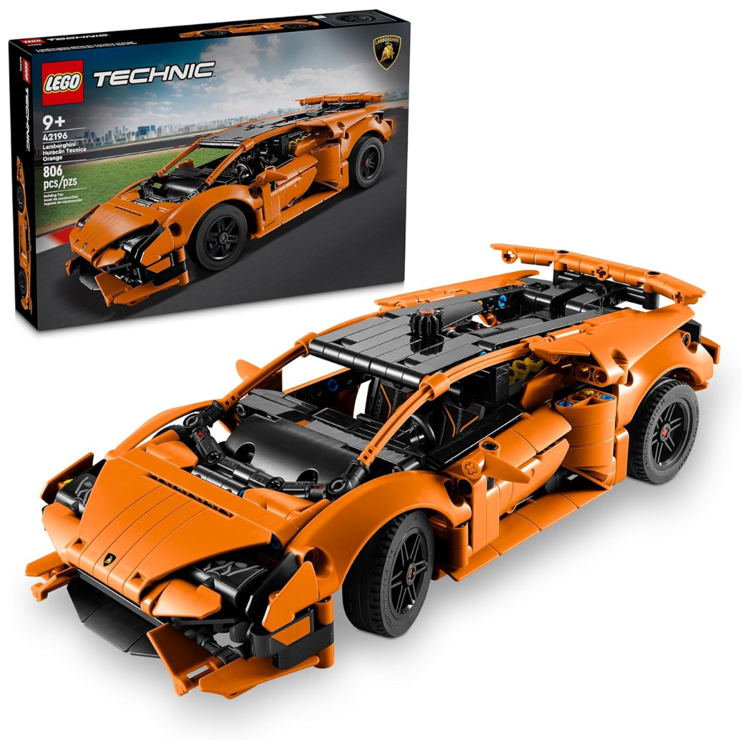 LEGO Technic Lamborghini Huracn Tecnica Orange Toy Car (42196)