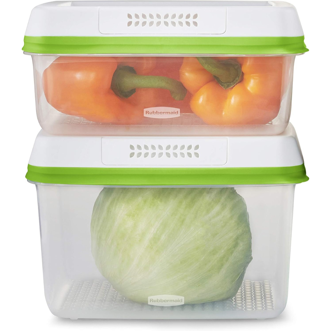 4-Piece Rubbermaid Produce Saver Food Storage Containers with Lids