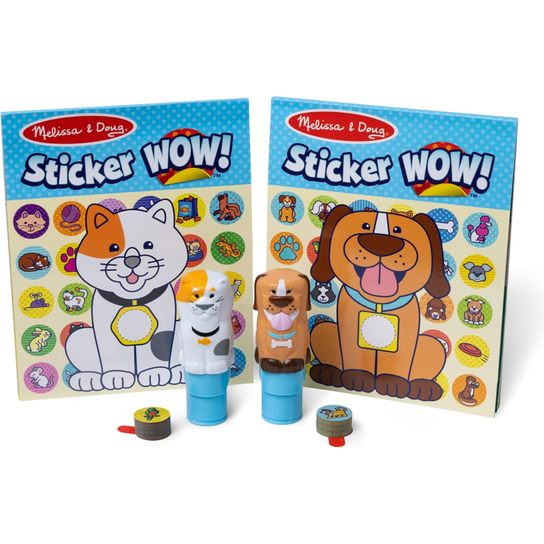 Melissa & Doug Sticker Wow ! Deluxe Pack-Cat & Dog