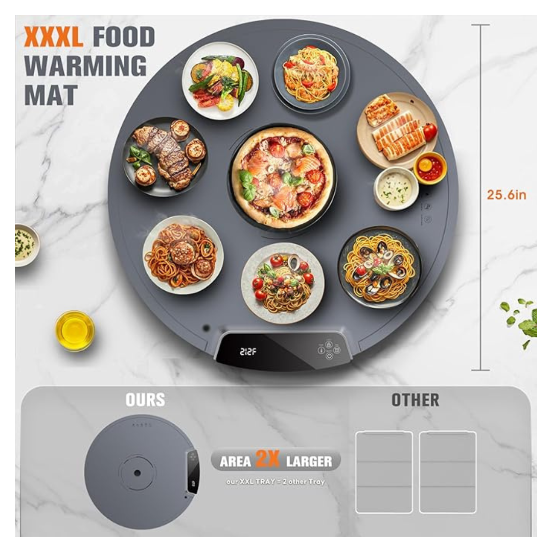 Upgraded Extra Large Roll Up Food Warming Mat