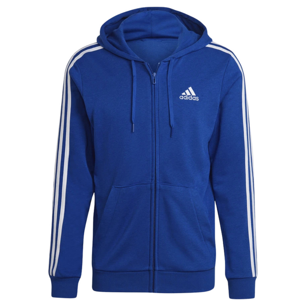 Adidas Men's Or Women's Essentials French Terry 3-Stripes Full-Zip Hoodie