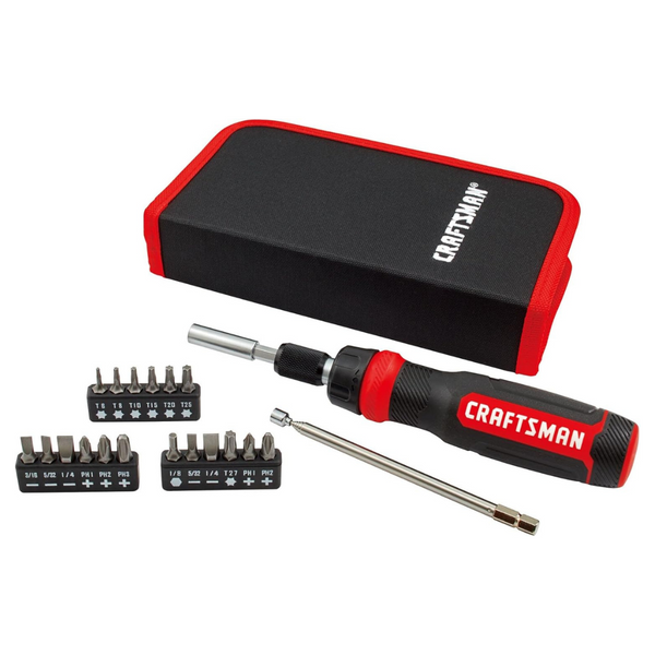 26-Piece Craftsman Ratcheting Screwdriver Multibit Set