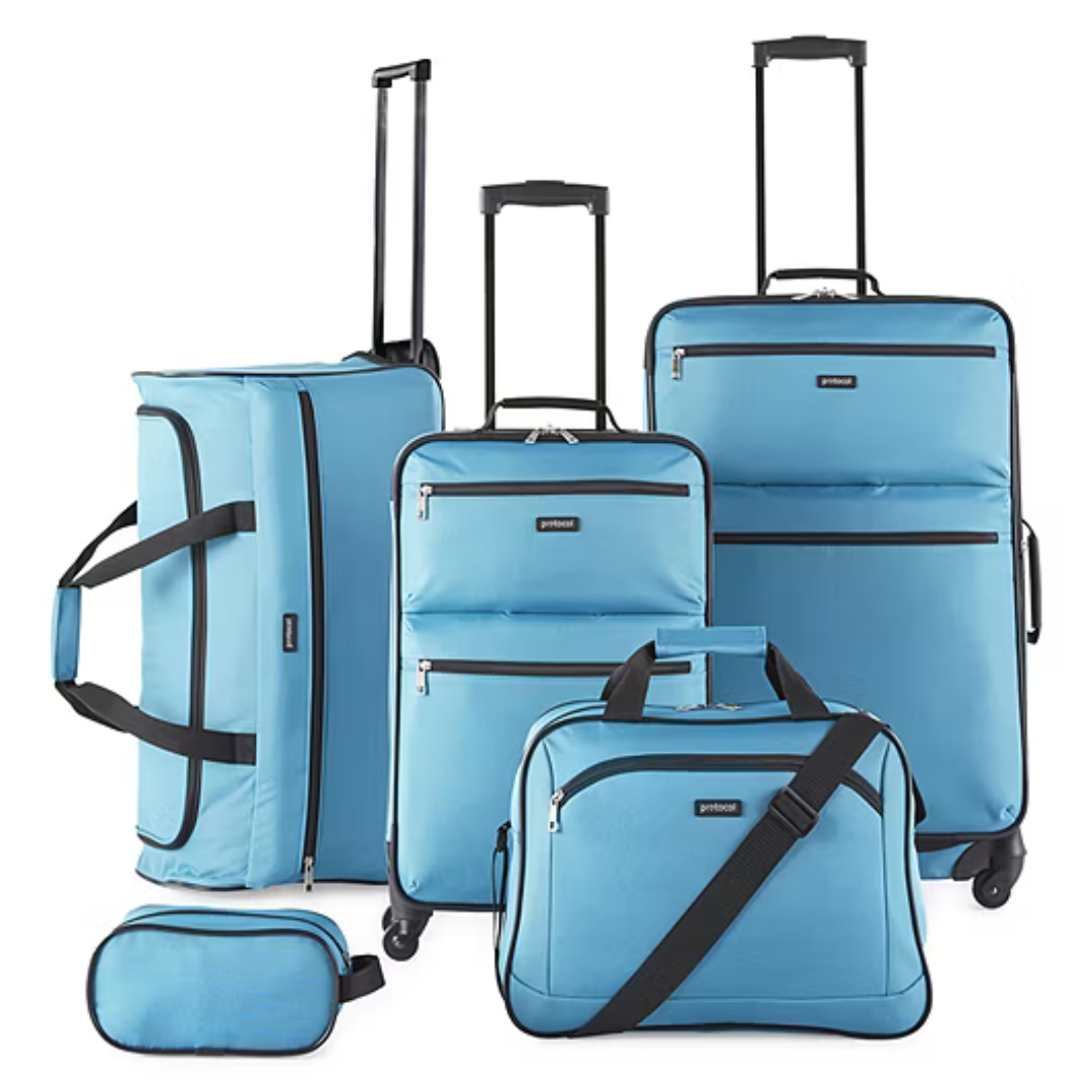 5-Piece Protocol Bowden Softside Luggage Set (3 Colors)