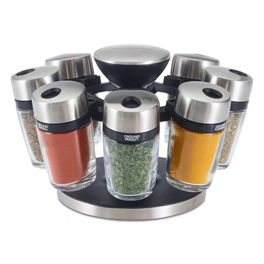 Cole & Mason 8-Jar Herb & Spice Carousel