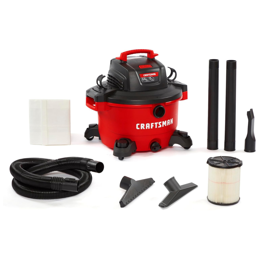 Craftsman CMXEVBE17594 12 Gallon 6.0 Peak HP Wet/Dry Vac